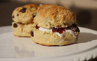 Scones on Plate