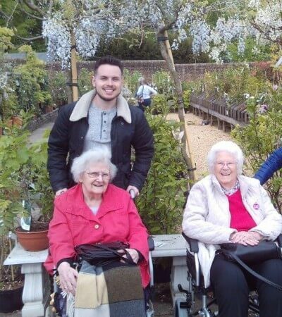 Our residents visiting some gardens with our care staff at Harrier Grange Care Home