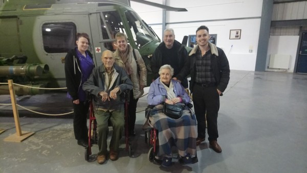 Our Harrier Grange residents on a trip to the museum of army