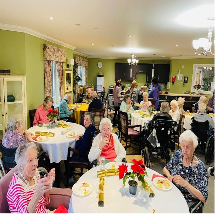 christmas party at harrier grange care home
