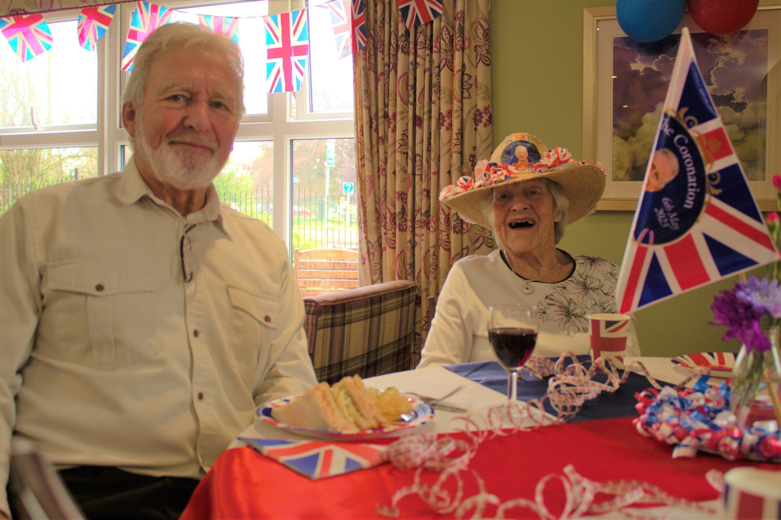 Our residents at our Kings Coronation Celebrations at Harrier Grange Care Home