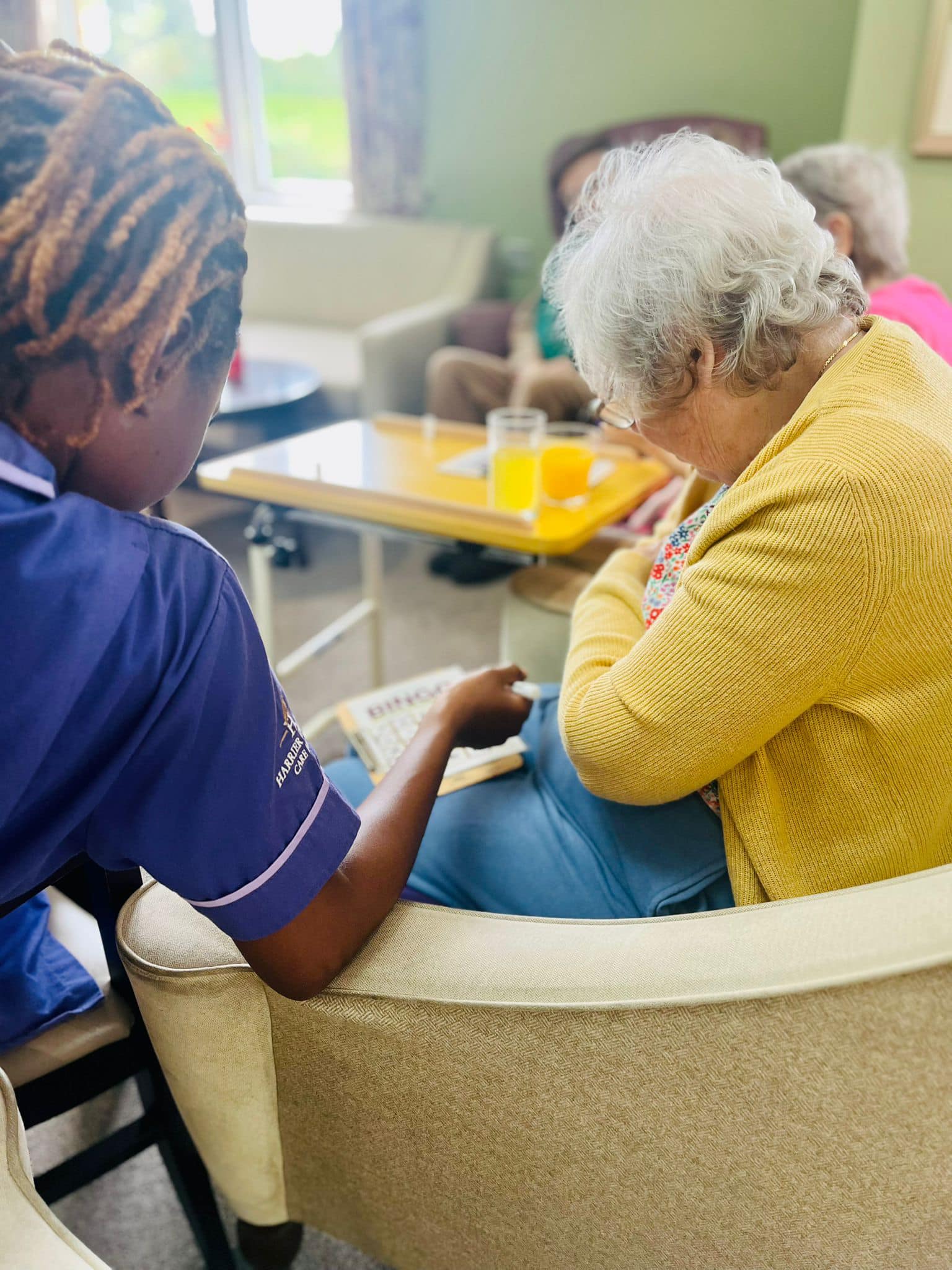 residents with carers