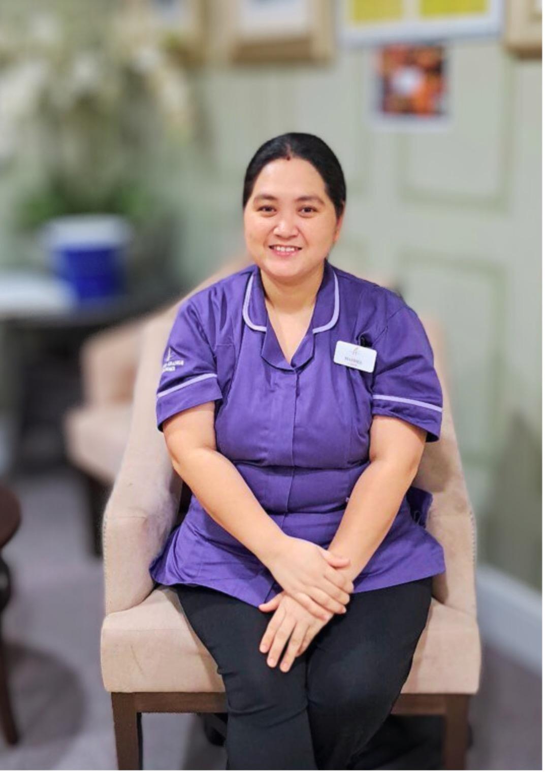 Mahima one of our care assistants