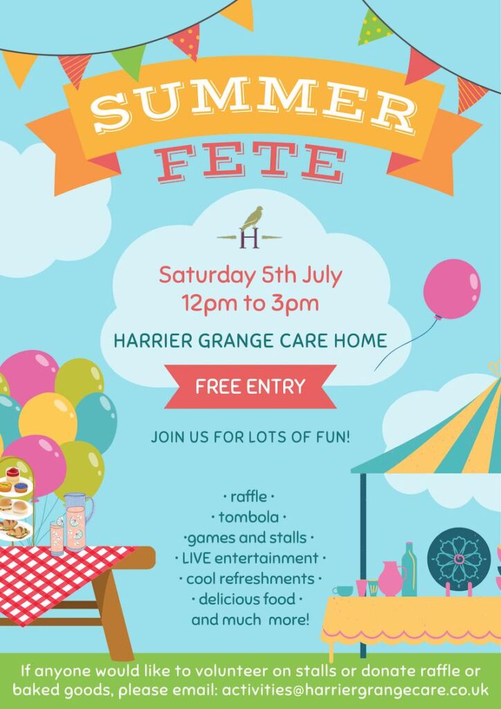poster for our summer fete