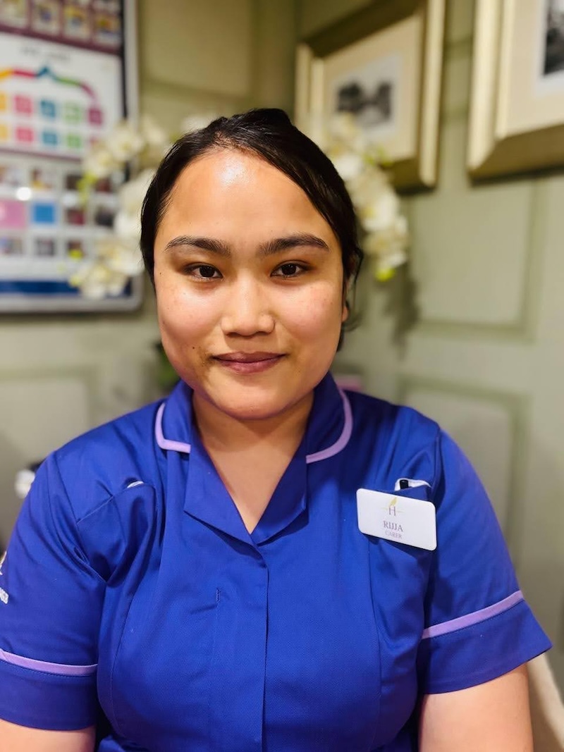 Rijja one of our care assistants